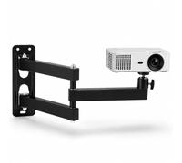 QIQN Support mural pour projecteur rotatif à 360° pliable | Réglable avec interface à vis de 1/4" pour home cinéma, bureau, salle de jeux