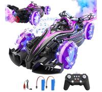 QiquBox Voiture télécommandée, Voiture RC 14 canaux avec Fonction pulvérisation, lumières et Musique, Vitesse jusqu'à 25 km/h, Un Excellent Cadeau pour Les Adultes ou Les Enfants de 3 Ans et Plus