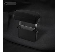 Qirc Accoudoir de Voiture pour Console Centrale - Hauteur réglable - Universel, Noir
