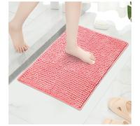 Qirc Grand Tapis de Bain antidérapant et Absorbant pour Animal Domestique - Lavable - pour Cuisine, entrée, Chambre à Coucher, intérieur et extérieur (Rose, 50 x 80 cm)
