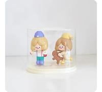 Qirc Vitrine de rangement transparente pour poupées, jouets, objets de collection (taille L), Q4268