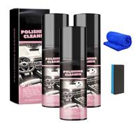 Qirevo Polishing Cleaner - Multifunctional Car Interior Cleaner & Polish Spray for for Cars, Trucks, SUV, Dashboard, Leather & Plastic (3PCS)