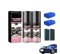 Qirevo Polishing Cleaner, Qirevo Car Interior Cleaner Spray, Ultra-Fine Spray Water Free Cleaning, Interiors All Purpose Cleaners for Rubber, Leather Care (2set)