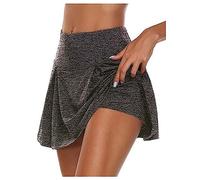 Qiribati Jupe Active du Camouflage Féminine Skorts Athletic Skorts A-Line Preeted Jupe avec Short