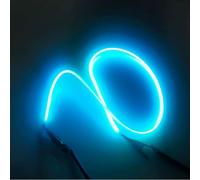 QIROGKC 6pcs bleu glacier COB LED Filament Bandes - Multi-taille (80-1200mm) Lumière flexible pour lampes de bricolage (DC 3-24V, CRI 93+) 3V185MM 6PCS Ice-blue