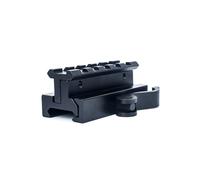 QIRUIMY Adaptateur de Montage de Lunette de visée léger à 5 emplacements pour Montage sur Rail réglable en Hauteur et en Inclinaison Tactique pour système de Rail Picatinny de 20 mm