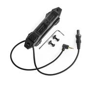 QIRUIMY Lampe torche tactique airsoft double pressostat bouton augmenté et pressostat montage rapide bail pour M300 M600 Scout Light (Noir)
