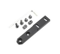 QIRUIMY QIRUIMY Support Tactique MLOK et keymod Compact Scout Light Rail pour M300, Accessoires légers en Aluminium Support d’éclairage à Profil Bas pour Torche (Noir)