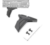 QIRUIMY Tactique Mlok keymod Link Poignée Avant Inclinée, Butée à Main avec Poignée Foregrip de Gestion des Câbles pour Système de Garde-Main Mlok Keymod (Noir, Taille Unique)