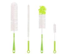 Qisan 4 Pcs Brosse De Nettoyage De Bouteille Set Multifonctionnel Brosses Longue Brosse À Bouteille D'eau Nettoyant De Bouteilles