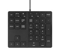 Qisan Numeric Keypad Wired Numpad 34 Touches Clavier Portable USB Externe Mini Slim Clavier Magicforce-Noir