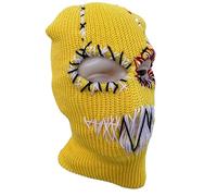QishGO Cagoule en tricot pour Halloween, chapeau effrayant pour voleur de dents, couvre-tête, vacances, hiver, chapeau chaud pour la tête complète