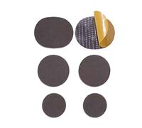 QishGO Lot de 6 patchs de réparation de trous de chaussures en maille auto-adhésifs anti-abrasif pour réparation rapide de chaussures Marron foncé