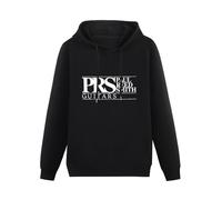 QISHUBAO PRS Guitars Logo Mens Hoodies Cotton Unisex Black Pullover Sweatshirts XL