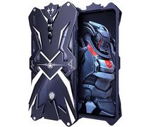 QISUO Coque Antichoc en métal de Luxe en Aluminium Compatible avec ZTE Nubia Red Magic 8S Pro/RedMagic 8S Pro Plus (Couleur : Noir, Size : for 8S Pro)