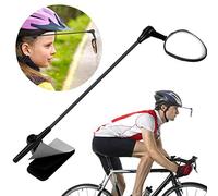 Qiter Rétroviseur Universel Réglable pour Vélo - Miroir ABS pour Casque de Cyclisme - Lunettes de Vue Arrière pour Équitation