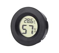 Qiterr Hygromètre numérique pour humidificateur à cigares, Hilitand Thermometer Black Round Face Stock Stock Offer