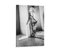 QITEX Tableau Decoration Murale Affiches Sexy Dames Mode Affiches Noir et Blanc Femme Lingerie Boudoir Jambes Murale Art Toile Art Murale pour Murale Décor 50x70cm (Sans cadre)