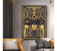 QITEX Tableau Decoration Murale Chambre Impressions sur toile Pharaon égyptien antique Dieu Peintures Art mural Affiche et impressions Image Canapé fond de maison 40x60cm Pas de Cadre