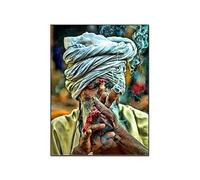 QITEX Toile Peinture Affiche Murale Rétro Art Abstrait Art Hindou Abstrait Suspendu Salon Murale Art Abstrait toile peinture Peinture Murale Poster d’Art Pour Chambre Décor 40x60cm (Sans cadre)