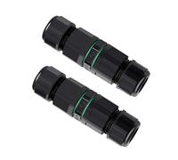 QitinDasen 2 Pièces 3 Voies Extérieur Étanche Câble Connecteurs, Connecteur de Câble Extérieur Imperméable IP68, pour Diamètre de Câble 6～12 mm (Type de Presse)