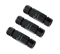 QitinDasen 3 Pièces 3 Voies Extérieur Étanche Câble Connecteurs, Connecteur de Câble Extérieur Imperméable IP68, pour Diamètre de Câble 6～12 mm (Type de Presse)
