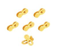 QitinDasen Lot de 5 paires de connecteurs de chaîne de vélo à 12 vitesses, maillons manquants, réutilisables (doré)