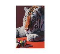 QITJSGD Impression sur toile de boules de billard - Décoration murale pour salon, chambre à coucher - 50 x 75 cm
