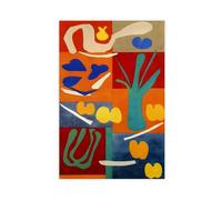 QITJSGD Poster abstrait sur toile végétale - Décoration murale pour salon et chambre à coucher - 40 x 60 cm