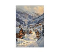 QITJSGD Poster de la petite ville USACanvas - Décoration murale pour salon, chambre à coucher - 40 x 60 cm