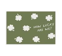 QITJSGD Poster « How Lucky Are WeCanvas » - Décoration pour chambre à coucher, bureau, chambre - Cadeau - 40 x 60 cm