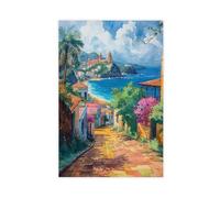 QITJSGD Poster sur toile San Juan Porto Rico - Décoration pour chambre à coucher, bureau, chambre - 30 x 45 cm