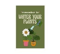 QITJSGD Poster sur toile « Water Your Plants» - Décoration murale pour salon, chambre à coucher - 50 x 75 cm