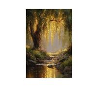 QITJSGD Poster sur toile Willow Tree Fairies - Décoration pour chambre à coucher, bureau, chambre - 60 x 90 cm