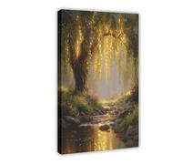 QITJSGD Poster sur toile Willow Tree Fairies pour décoration de chambre à coucher, bureau, chambre, cadeau 30 x 45 cm