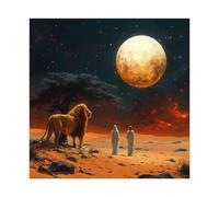 QITUBVAF Poster sur toile Guardian of The Sky Desert - Décoration pour chambre à coucher, bureau, chambre - Cadeau - 40 x 40 cm