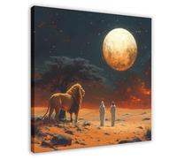 QITUBVAF Poster sur toile Guardian of The Sky Desert - Décoration pour chambre à coucher, bureau, chambre - Cadeau - 40 x 40 cm
