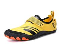 Qiuck-Dry Chaussures aquatiques respirantes à cinq doigts pour la plage, la natation, jaune, 38 EU