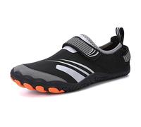 Qiuck-Dry Chaussures aquatiques respirantes à cinq doigts pour la plage, la natation, noir 2, 42 EU