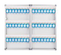 QIUFANGY Armoire à clés Murale avec Crochet de Verrouillage à clé et étiquette, Armoire de Rangement sécurisée for Organisateur de clés for communauté immobilière et concessionnaire Automobile(48pcs)