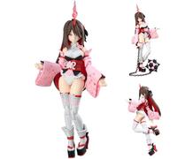 Qiufman 30MS SIS-N00-Shuremi Figurine Anime 15 cm Mecha Musume Figurine d'action Kit de modélisme Anime Girls Statue interchangeable Décoration de Noël Cadeau