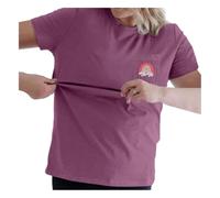 QIUhhpuy Tee Shirt Allaitement Femme Zip,Manches Courtes Et Col Rond Haut Maternité Femme DissimuléEs Zip CôTé Top VêTements De Grossesse DéBardeur De Maternité Vetement Allaitement Ete T-Shirt