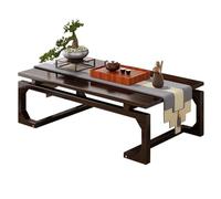 QIUHTR Table Basse à Manger Japonaise, Table Basse de Table à Thé Vintage, Table Basse Tatami Table à thé Japonaise, Table D'appoint Minimaliste pour L'intérieur et L'extérieur(120 * 55 * 30cm)