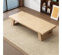 QIUHTR Table Basse Tatami en Bois Massif Méditation Japonaise Table d'autel Basse pour la méditation(Wood Color,140 * 60 * 35cm)