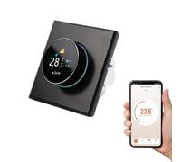 Qiumi Smart WiFi Knob Color Thermostat Climatisation avec 4 Tubes, Fonctionne avec Alexa Google Home, contrôle de l’Application Smart Life, 95~240V AC