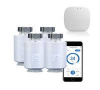 Qiumi Smart Zigbee Thermostat de radiateur Valve eTRV Contrôle mobile par application Smart Life Fonctionne avec Alexa Googlehome