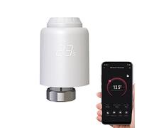 Qiumi Thermostat Intelligent WiFi pour Radiateur - Contrôle par App Tuya/Smart Life, sans Hub, Programmation Économie d'Énergie, Compatible Alexa/Google, Détection Fenêtre Ouverte