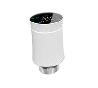 Qiumi Valve d'actionneur de radiateur,Tuya ZigBee3.0,Thermostat programmable Intelligent,Réchauffeur de température, TRV, Alexa, Commande vocale