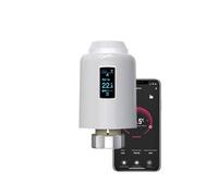 Qiumi Zigbee Thermostat pour radiateur avec télécommande via l'application Smart Life, commande vocale par Alexa et Google Assistant (Oled Dsplay)