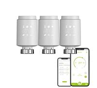 Qiumi Zigbee Thermostat Radiateur Valve, Thermostat Programmable Intelligent, Chauffage de Température, eTRV, Alexa, Googlehome Voice Control, Type de connecteur est M30 x 1.5